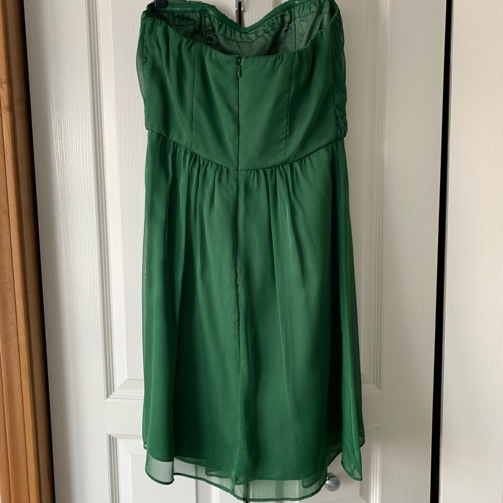 The Limited, Green strapless dress, size 8 - Picture 5 of 6
